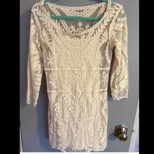 Express White Lace Dress